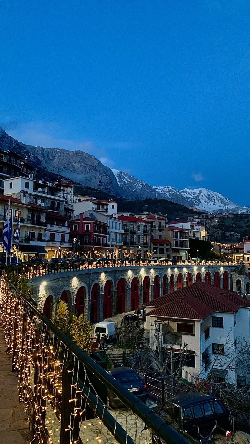 Picturesque alley in Arachova