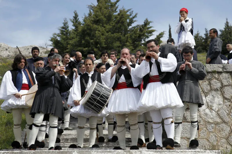 Musicians at Panigyraki Festival in Arachova